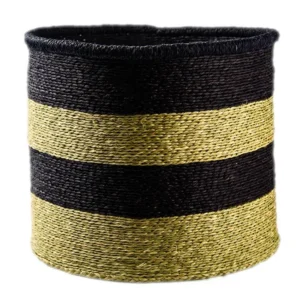 Basket Black Stripe Large in black