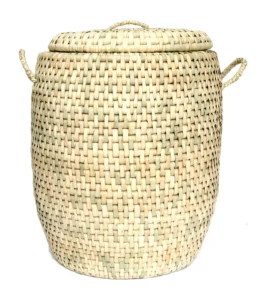 Laundry Basket Large in cream and beige