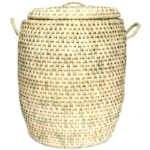 Laundry Basket Large in cream and beige