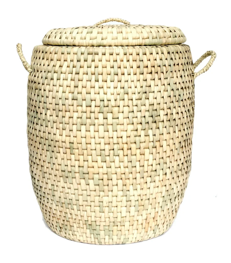 Laundry Basket Large in cream and beige