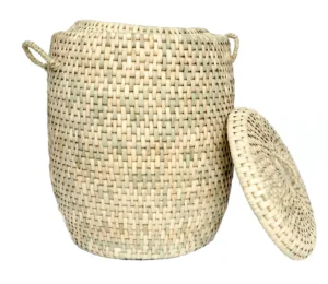 Laundry Basket Small in cream and beige