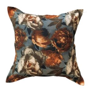 Amber Peony Scatter Cushion in yellow
