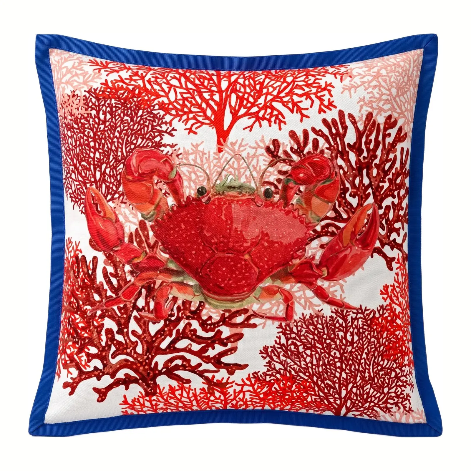 Coral Crab Scatter Cushion