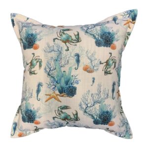 Knysna Scatter Cushion in teal, orange and cream