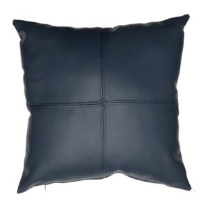 Leather Navy Scatter Cushion in navy