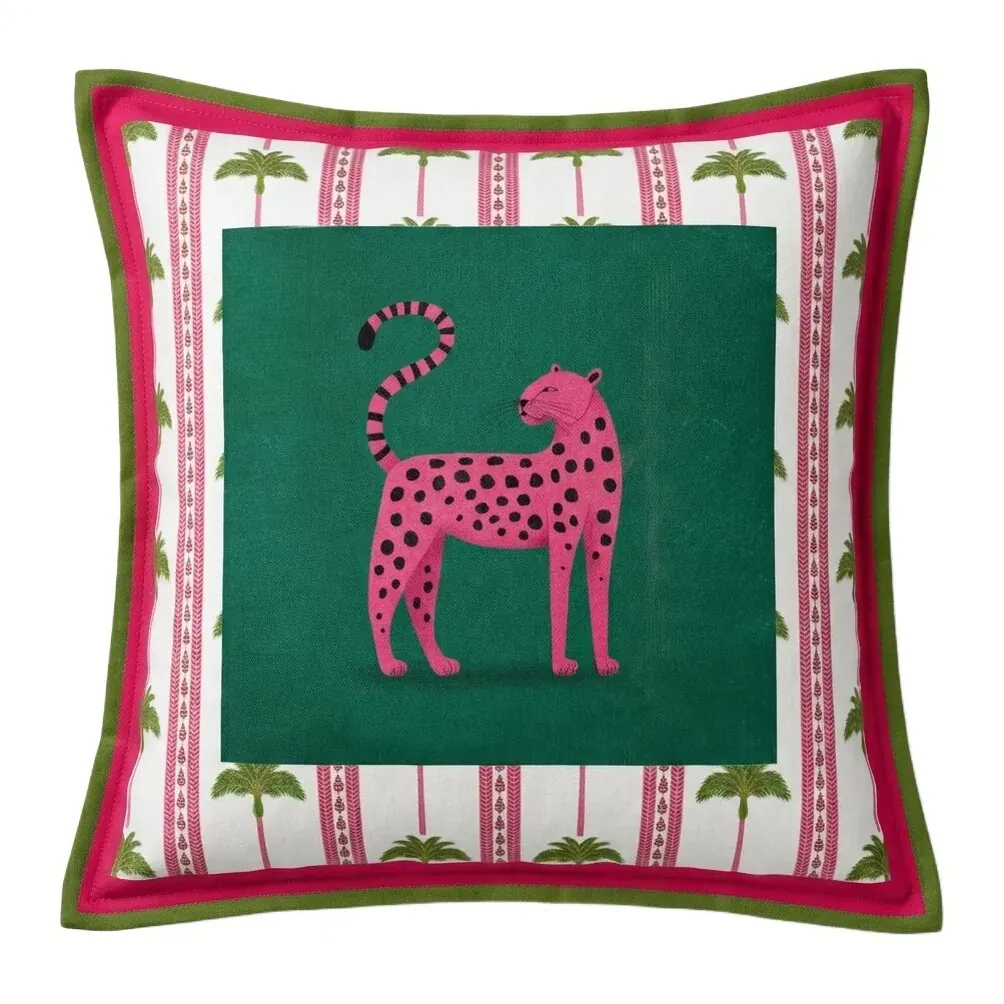 Lime Cheetah Scatter Cushion