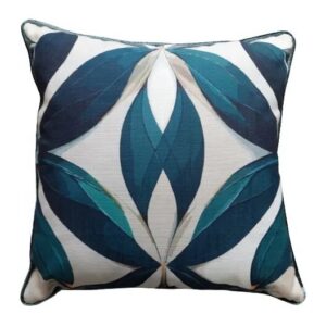 Pegola Scatter Cushion in teal, green and cream