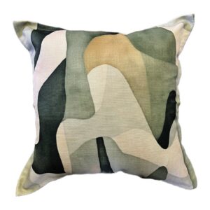 Poland Scatter Cushion in green, cream and black