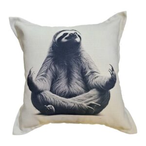 Sloth Scatter Cushion in grey