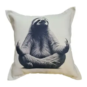 Sloth Scatter Cushion in grey