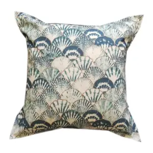 St Tropaz Scatter Cushion in navy, cream and teal