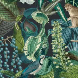 Amazonian Placemat in green, teal and navy