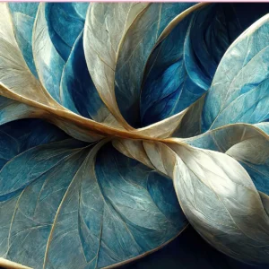 Beach Placemat in blue, teal and cream