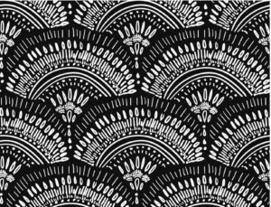 Black Rise Placemat in black