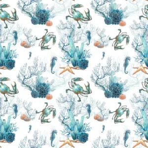 Knysna Placemat in teal, blue and cream