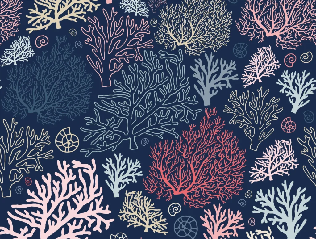 Multi Coral Placemat in pink