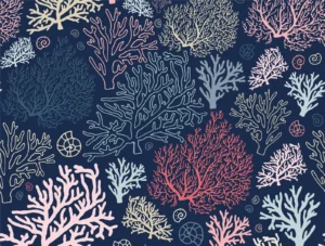 Multi Coral Placemat in pink