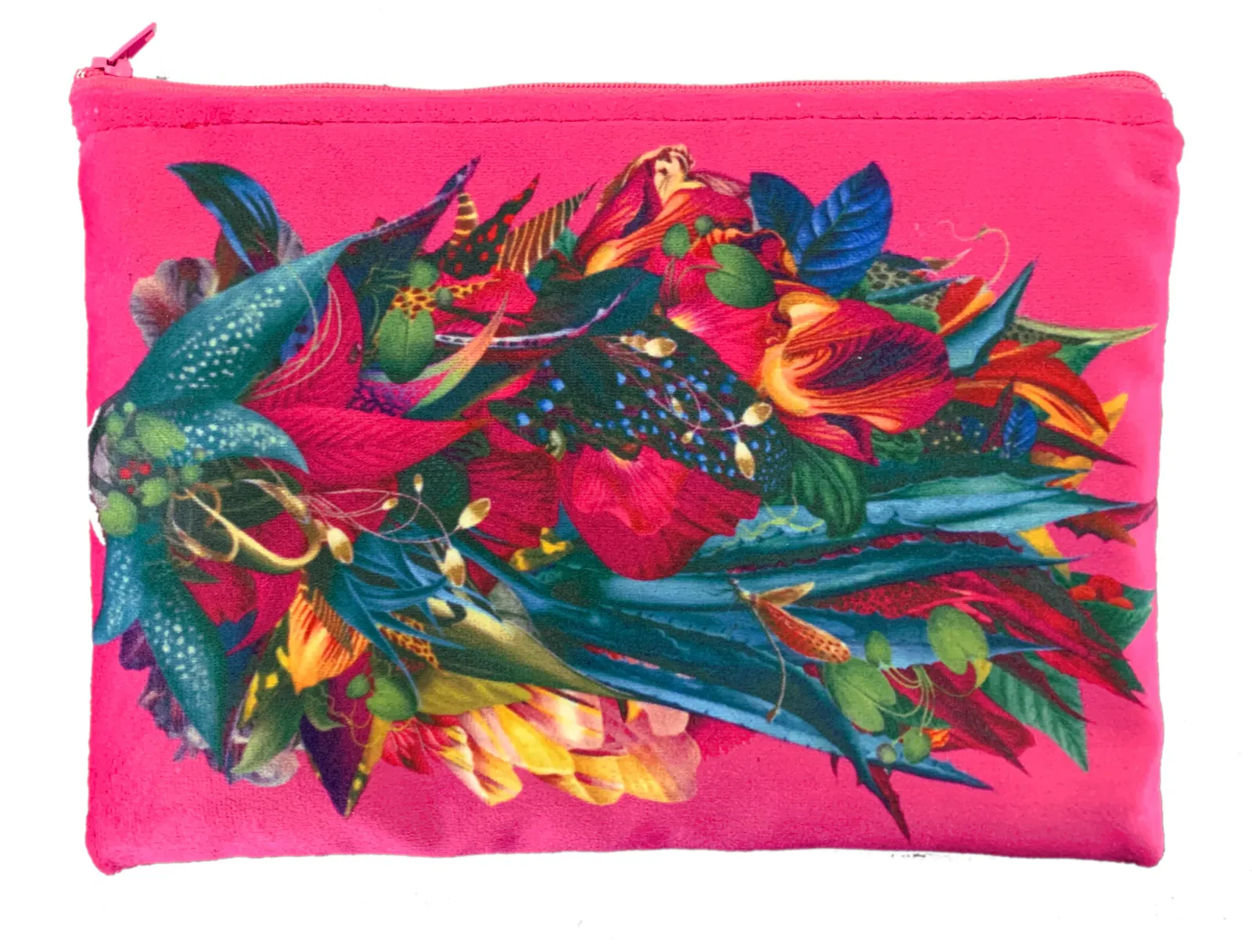 Aloe Pink Velvet Bag