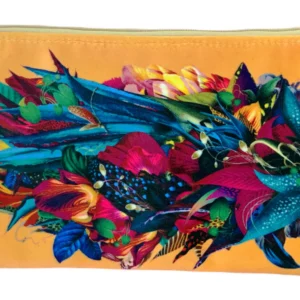 Aloe Yellow Velvet Bag in yellow