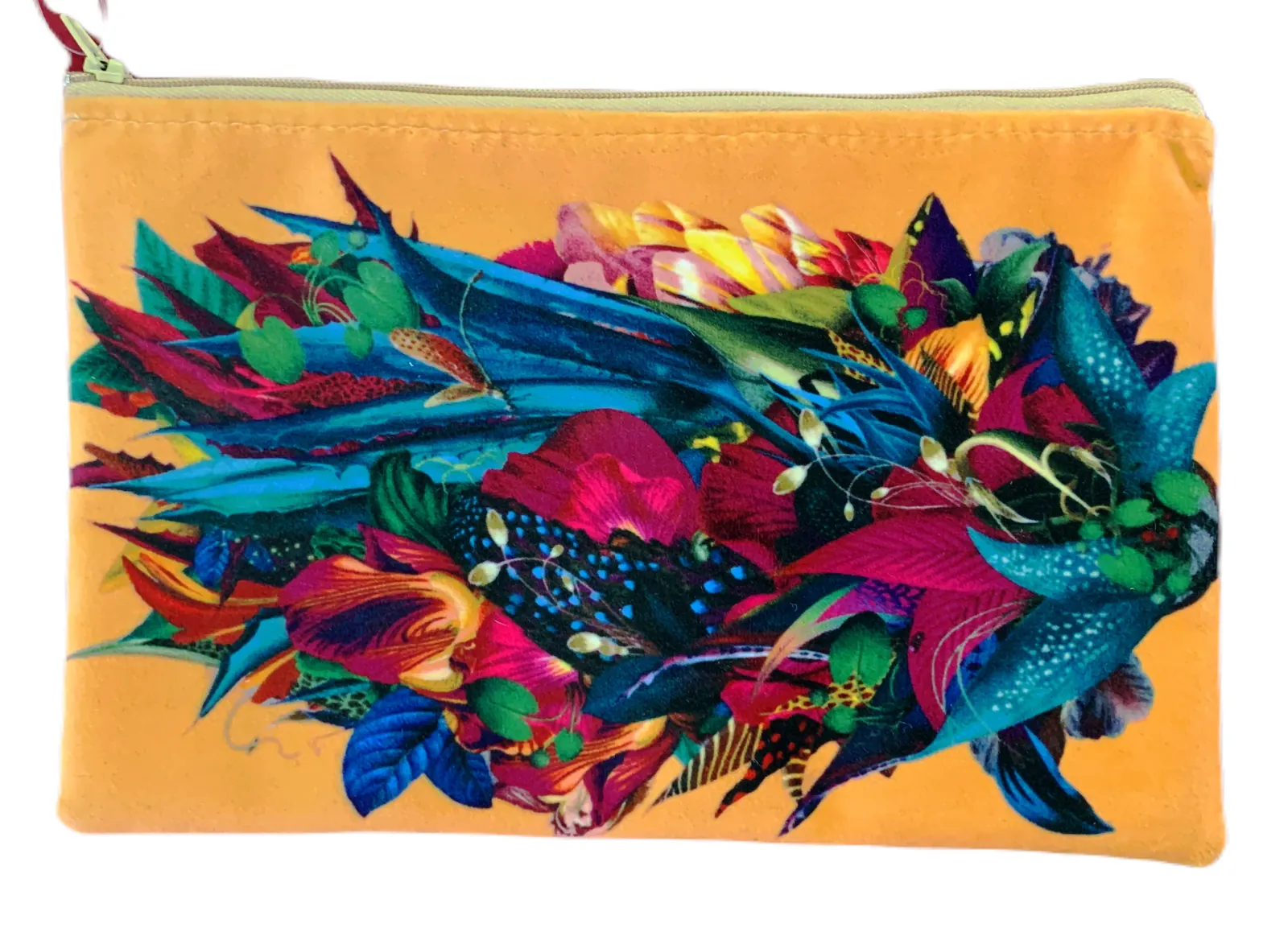 Aloe Yellow Velvet Bag