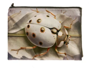 Bambino Velvet Bag in white, grey and orange