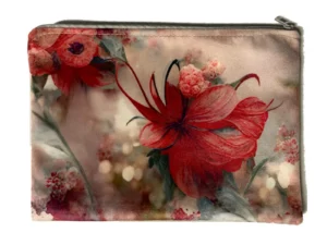 Coral Reef Velvet Bag in pink
