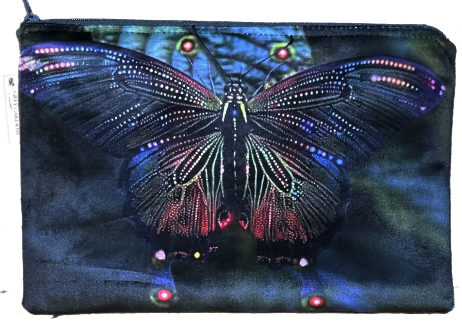 Spotted Butterfly Velvet Bag