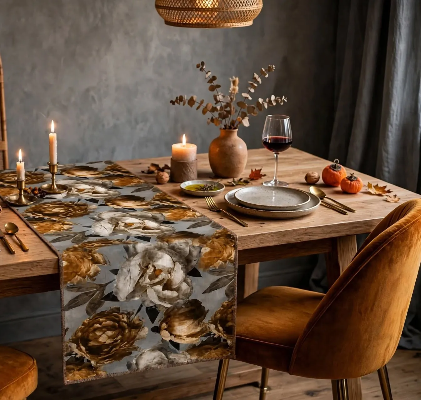 Amber Magnolia Table Runner